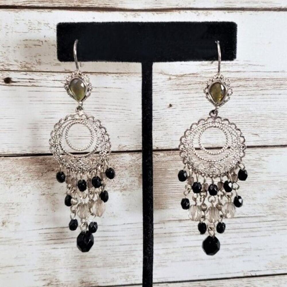 Vintage Earrings Hooks for Pierced Ears - Boho Chandelier Style Dangle